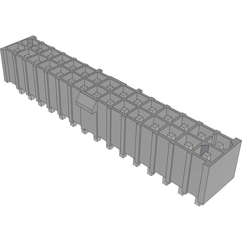 Samtec-IPBT-115-H1-T-D-K Steckverbinderleisten und Leiterplattenbuchsen Conn Wire to Board HDR 30Power POS 4.19mm Solder ST Top Entry Thru-Hole Power Mate® Tube