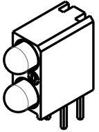 Dialight-553-0112-810F LED LED Bi-Level Bi-Color Green/Red 563nm/650nm 4-Pin