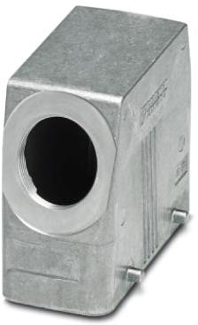 PHOENIX CONTACT-1412650 Schrumpfbalgenadapter Sleeve housing B16, For double locking latch, Material Die-cast aluminum, salt water resistant, Cable outlets 1, Lateral, Height 76 mm, Cable gland none, Gland no, 1x M40, Standard