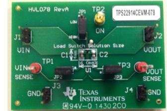 Texas Instruments-TPS22914CEVM-078 Power Management Development Boards and Kits TPS22914 Power Switch Evaluation Board