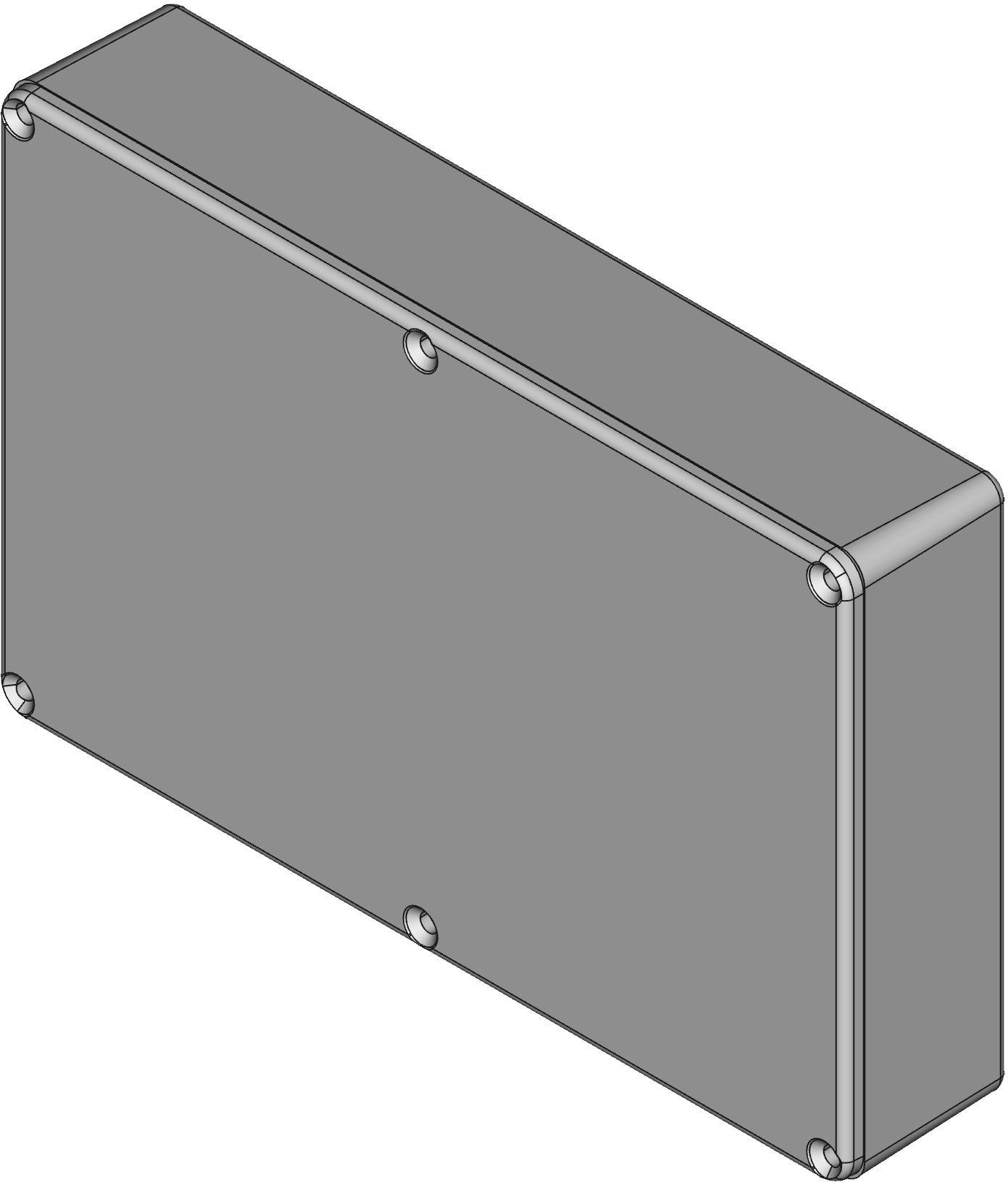 Hammond Manufacturing-1590WDD  Natural Die Cast Aluminum Wall Mount Watertight Enclosure