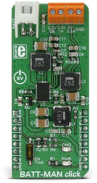 MikroElektronika-MIKROE-2901 Energiemanagement, Entwicklungsplatinen und -kits LTC3586 PMIC Solution Click Board