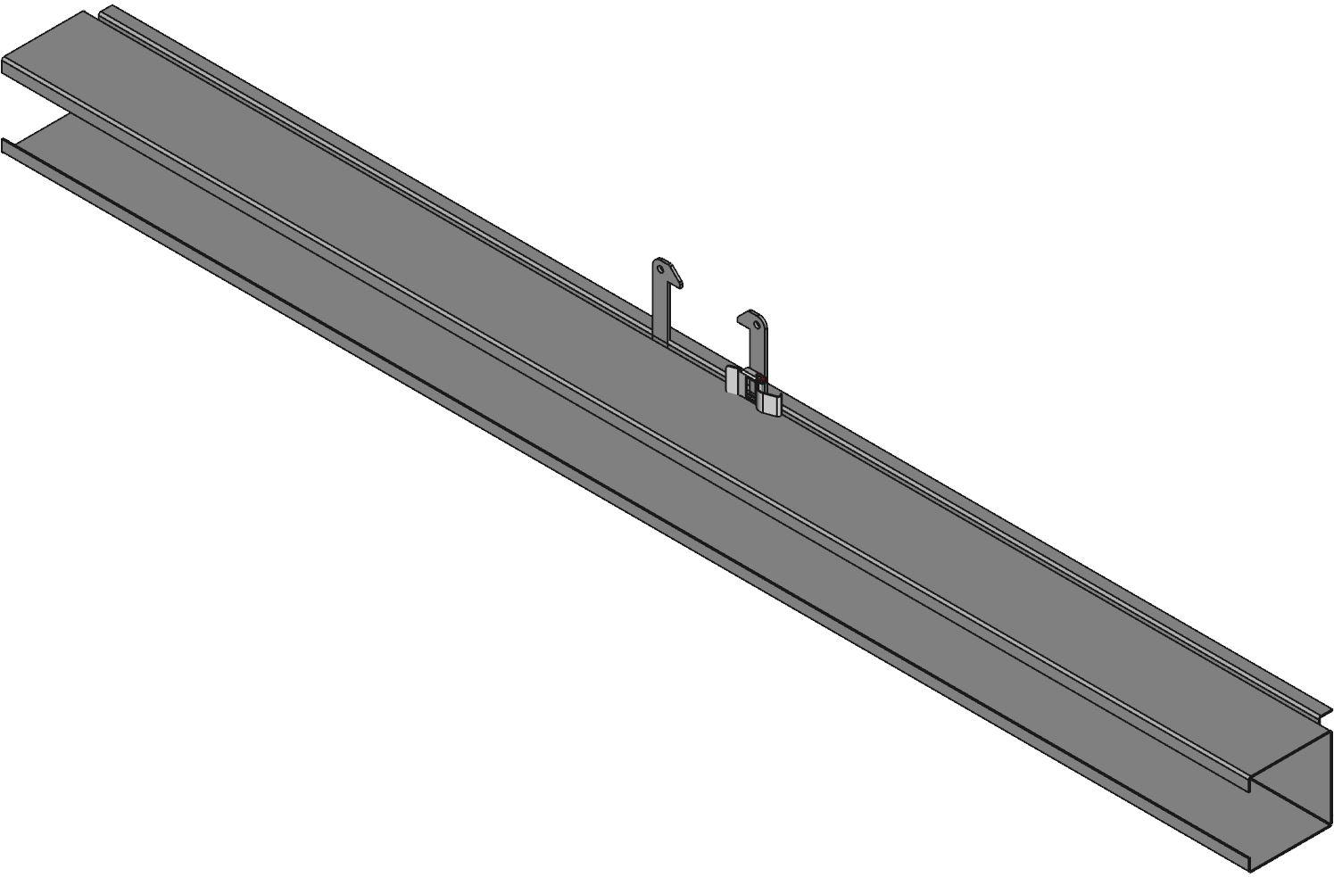 Hammond Manufacturing-1485C60 Verdrahtungskanäle Wiring Ducts Solid Wall Square with Cover Steel Gray