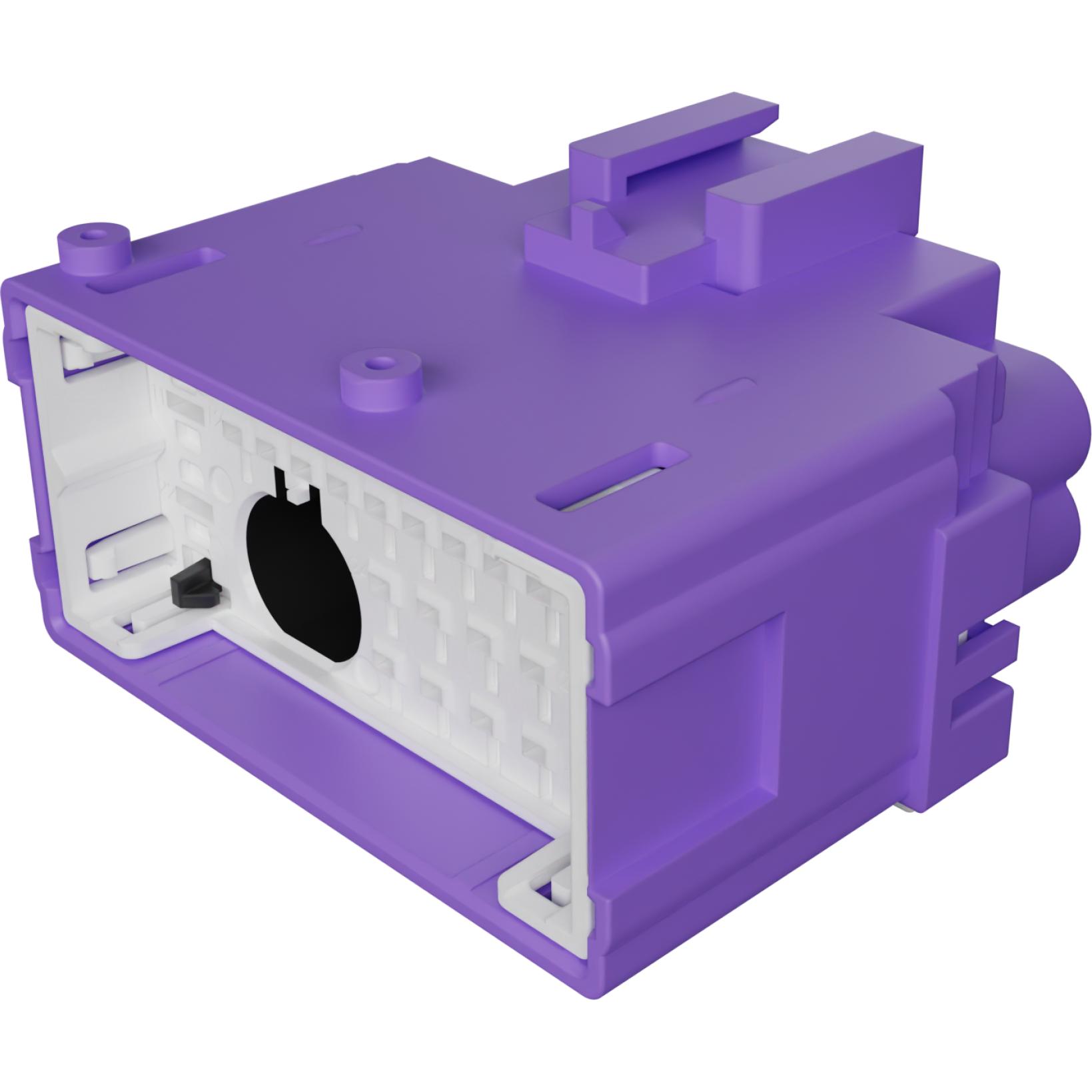 Molex-2159580428 Custodia filo connettore dedicato Conn Housing PL 32 POS 2.5mm/2.75mm/3.5mm Crimp ST Cable Mount Purple MX-DaSH Carton