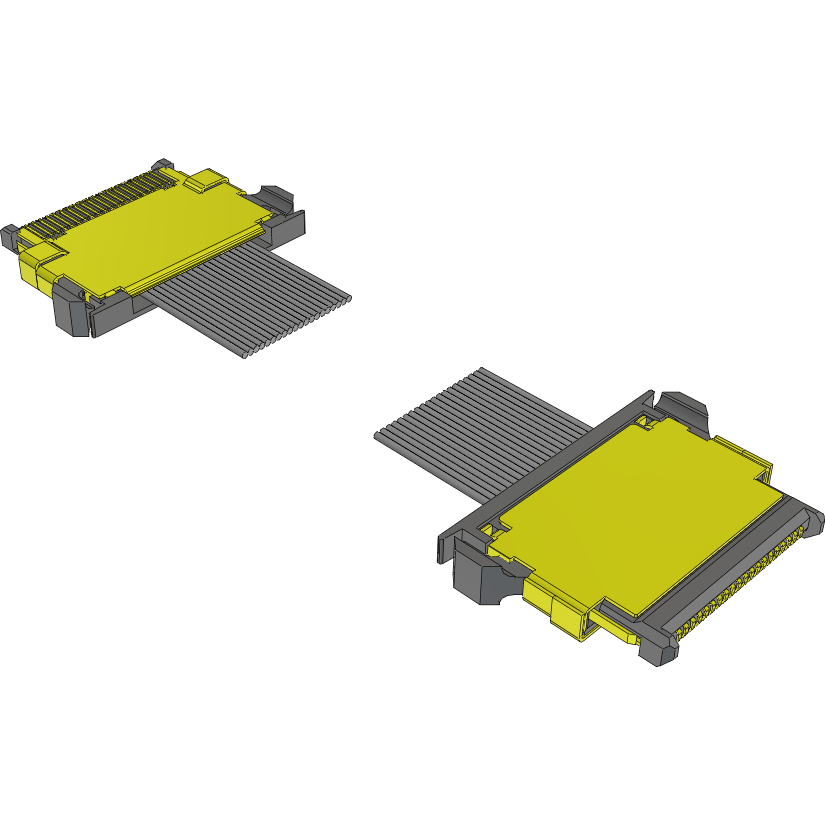 Samtec-FCF8-20-01-L-03.50-S-1 Kabelbaugruppen Koaxial Cable Assembly Coaxial 0.088m 38AWG Wire to Board to Wire to Board M-M Bag