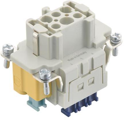 HARTING Technology Group-09330062778 Connector Rectangular Conn Rectangular F 6Signal/1Ground POS Cage Clamp ST Panel Mount