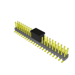 Conn Unshrouded Header HDR 44 POS 2.54mm Solder ST Top Entry SMD T/R