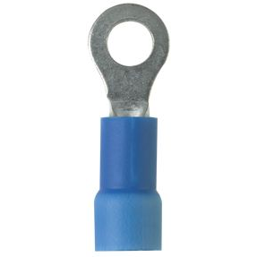Panduit-PV14-10RX-C Steckverbinderanschlüsse Ring Tongue Terminal 14-16AWG Copper Blue 24.4mm Tin Bottle