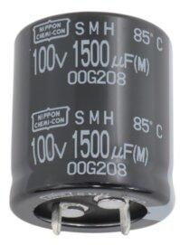 United Chemi Con-ESMH101VSN472MA40S 铝电容器 Cap Aluminum Lytic 4700uF 100V 20% (35 X 40mm) Snap-In 10mm 0.053 Ohm 5.11A 2000h 85°C