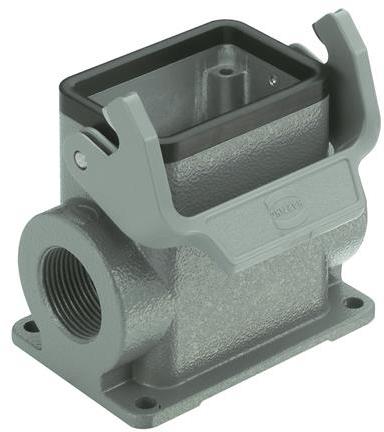 HARTING Technology Group-19300100291 Backshells Surface Mount Housing 90° 10B Shell Size Powder Die Cast Aluminum Single Lock Han®