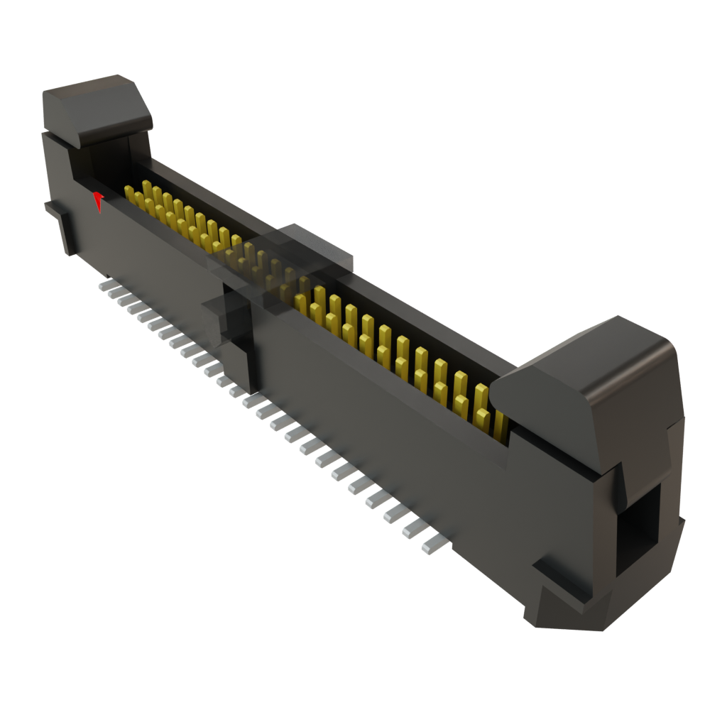 Samtec-EHF-125-01-L-D-SM-P Cabezales del conector y receptáculos PCB Conn Ejector Header HDR 50 POS 1.27mm Solder ST Top Entry SMD Tube