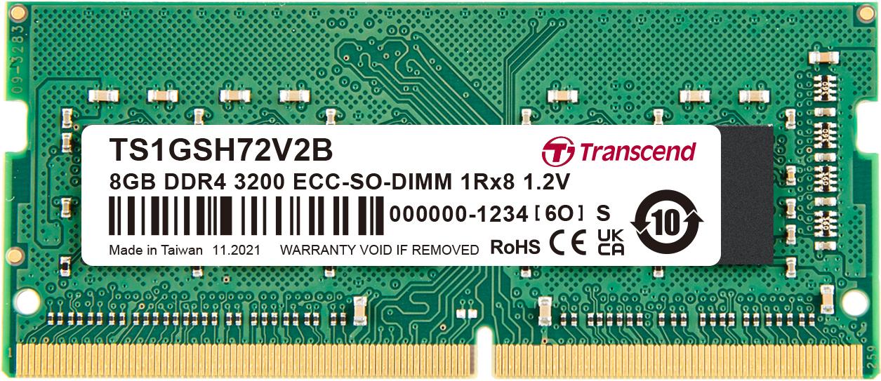 Transcend Information-TS1GSH72V2B Memory Modules DRAM Module DDR4 SDRAM 8Gbyte 260SODIMM