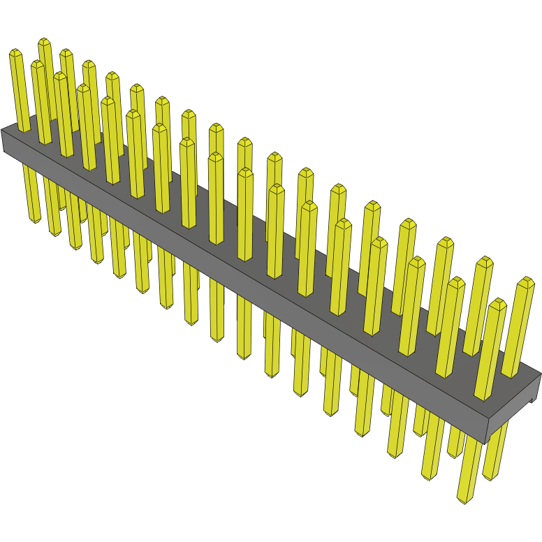 Samtec-MTMM-117-07-G-D-200 Embases de raccordement et réceptacles PCB Conn Unshrouded Header HDR 34 POS 2mm Solder ST Top Entry Thru-Hole Bulk