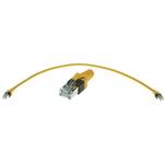 Cable Assembly 0.4m 26AWG/7AWG RJ-45 to RJ-45 8 to 8 Straight to Straight Polyurethane Yellow