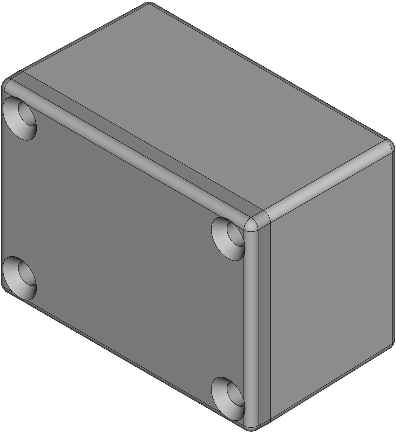 Hammond Manufacturing-1590WH  Natural Die Cast Aluminum Wall Mount Watertight Enclosure