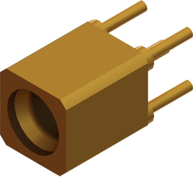 Amphenol SV Microwave-3287-4100 RF-Steckverbinder Conn SMPM 0Hz to 28GHz 50Ohm Solder ST Thru-Hole M Gold Over Nickel Tray