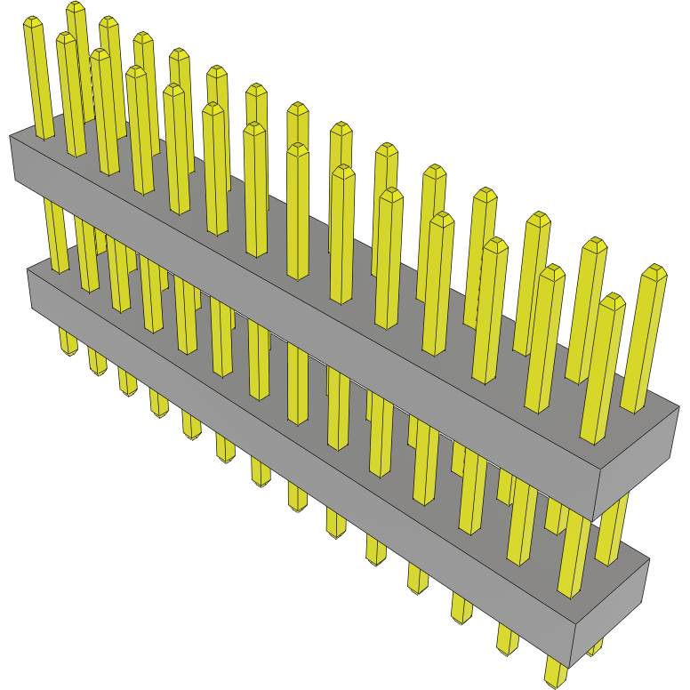 Samtec-TW-14-10-L-D-325-095 Steckverbinderleisten und Leiterplattenbuchsen Conn Board Stacker HDR 28 POS 2mm Solder ST Top Entry Thru-Hole Bulk
