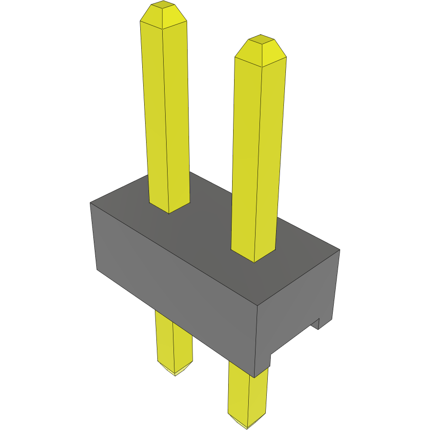 Samtec-MTMM-102-03-SM-S-140 Steckverbinderleisten und Leiterplattenbuchsen Conn Unshrouded Header HDR 2 POS 2mm Solder ST Top Entry Thru-Hole Bulk
