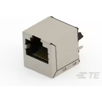 TE Connectivity-5-2301995-1 Connector Telephone and Telecom Conn RJ-45 RCP 8 POS 1.27mm Solder ST Thru-Hole 10 Terminal 1 Port Cat 5 Tray