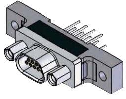 Amphenol-M83513/13-B01NW Connettore D-subminiatura Conn Micro-D SKT 15 POS 1.37mm Solder RA Thru-Hole 15 Terminal 1 Port