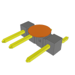 Conn Unshrouded Header HDR 4 POS 2.54mm Solder RA Side Entry SMD T/R