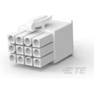 TE Connectivity-172170-1 分立接线罩连接器 Conn Housing RCP 12 POS 4.2mm Crimp ST Cable Mount Natural Bag