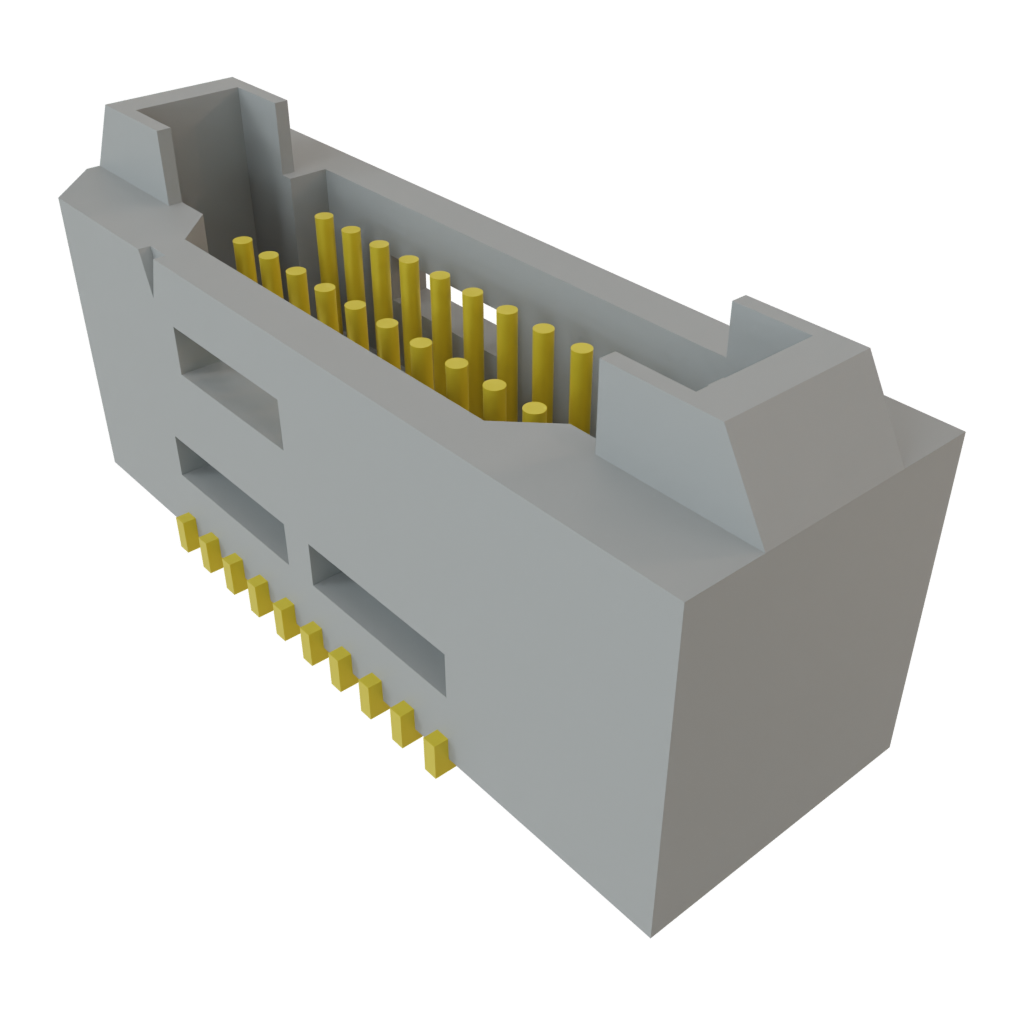 Samtec-TEM-110-02-03.0-H-D-L1 Steckverbinderleisten und Leiterplattenbuchsen Conn Shrouded Header (4 Sides) HDR 20 POS 0.8mm Solder ST Top Entry SMD Tray