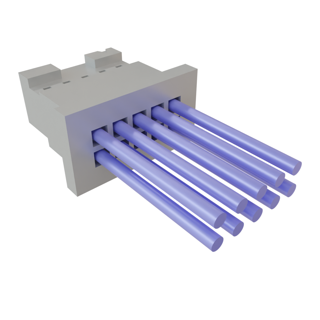 Samtec-S2SDT-05-24-L-02.75-S Assemblaggio cavo Altro Cable Assembly Discrete Wire 0.069m 24AWG Socket Strip 10 POS SKT Crimp TIGER EYE™ Layer