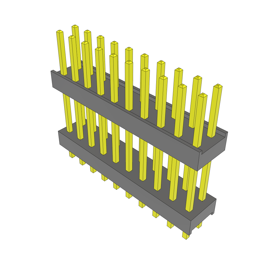 Samtec-ZW-10-10-T-D-500-100 Steckverbinderleisten und Leiterplattenbuchsen Conn Board Stacker HDR 20 POS 2.54mm Solder ST Top Entry Thru-Hole Bulk