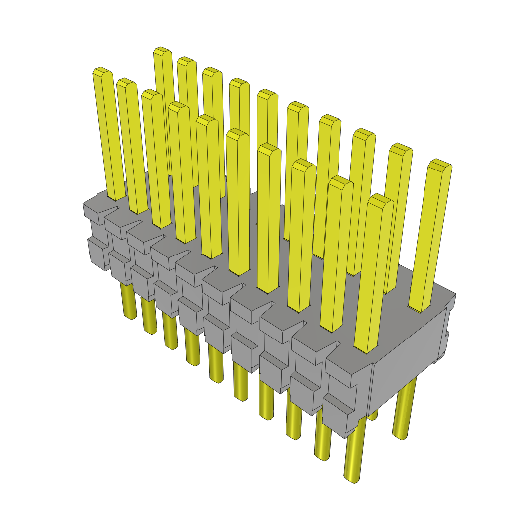 Samtec-TMS-110-51-SM-D Connector Headers and PCB Receptacles Conn Unshrouded Header HDR 20 POS 1.27mm Solder ST Top Entry SMD Tube