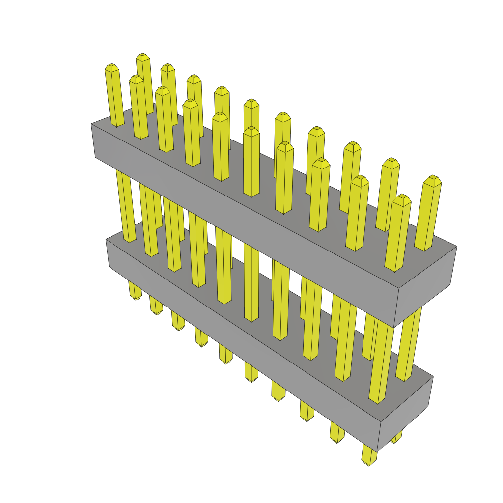Samtec-TW-10-05-G-D-370-095 连接器插头及 PCB 插座 Conn Board Stacker HDR 20 POS 2mm Solder ST Top Entry Thru-Hole Bulk