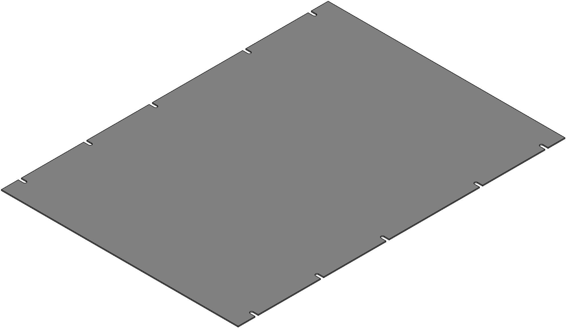 Hammond Manufacturing-PBPS19026GY2 null Steel Rack Panel, Gray