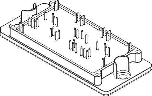 onsemi-NXH600B100H4Q2F2SG IGBT 模块 Si/SiC Hybrid Modules, 3 Channel Symmetric Boost SiC Diode