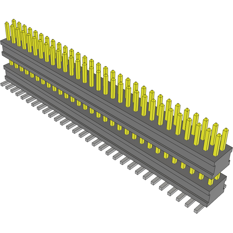 Samtec-FW-30-03-F-D-285-115-A Embases de raccordement et réceptacles PCB Conn Board Stacker HDR 60 POS 1.27mm Solder ST Top Entry SMD FLEX STACK™ Tube