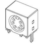 Samtec-MDN-S-04-F-S-SD-R Steckverbinder, rund Conn Mini Circular DIN F 4 POS Solder RA Thru-Hole 4 Terminal 1 Port Tray