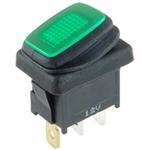 NTE Electronics-54-204W Wippschalter Switch Rocker ON None OFF SPST Quick Connect Rocker 16A 250VAC 372.85VA 50000Cycles