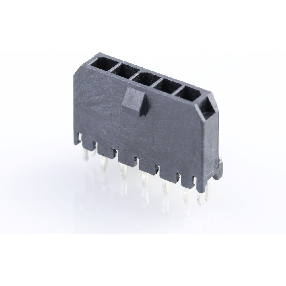 Molex-0436500518 Embases de raccordement et réceptacles PCB Conn Wire to Board HDR 5Power POS 3mm Solder ST Top Entry Thru-Hole Micro-Fit 3.0 Tray