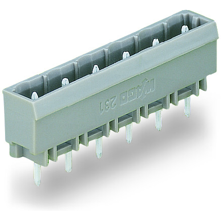WAGO-231-239/001-000 Steckverbinderleisten und Leiterplattenbuchsen Male Connector, with straight solder pins, 9-pole, Pin spacing 7.5 mm / 0.295 in, with closed end, Vertical PCB mounting