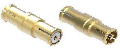 IMS Connector Systems-5252.SMPL.9910.003 射频连接器 Adapter Straight 50 ohm Gold SMPL Female to SMP Female 10.7 mm
