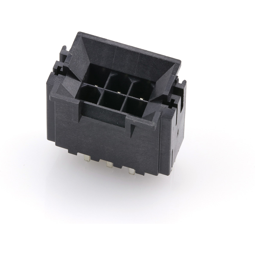 Molex-0440680002 Steckverbinderleisten und Leiterplattenbuchsen Conn Wire to Board HDR 6Power POS 4.2mm Solder ST Top Entry Thru-Hole Mini-Fit BMI Tray