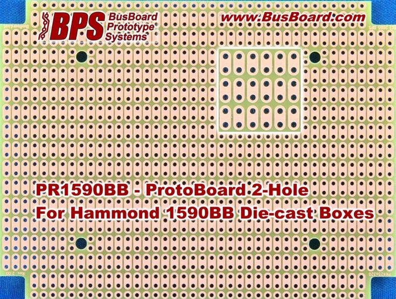 BusBoard Prototype Systems-PR1590BB null FR4 General Purpose PCB Board with 2 Hole Pad
