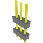 Conn Board Stacker HDR 3 POS 2.54mm Solder ST Top Entry Thru-Hole Bulk