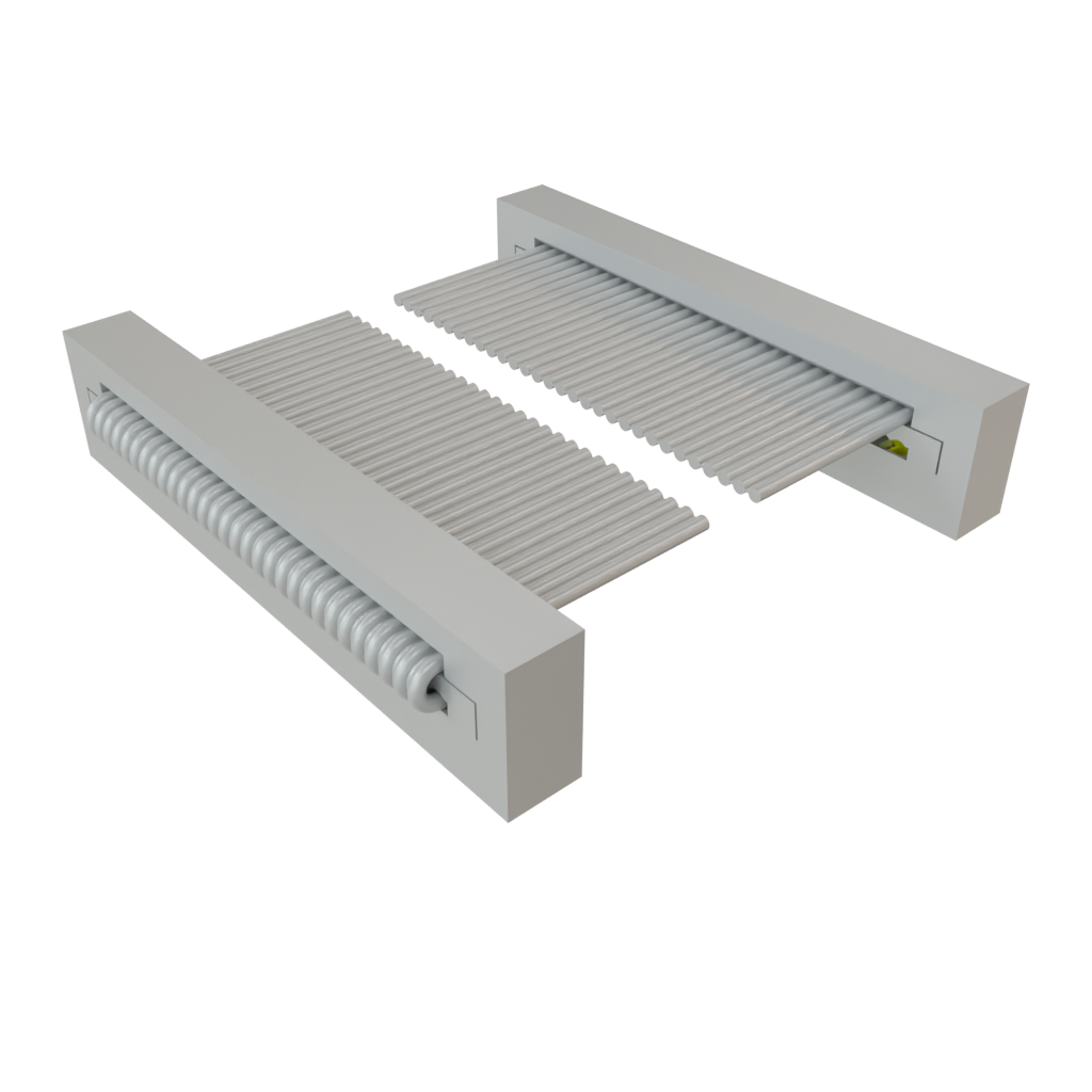 Samtec-TCSD-15-D-18.00-01-N-SR Flachband Kabelbaugruppen Cable Assembly 0.457m 28AWG 1mm 30 to 30 POS IDC Connector to IDC Connector F-F TIGER EYE™ Bulk