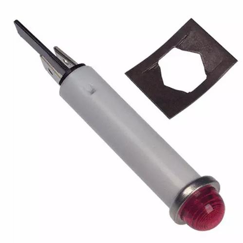 Visual Communications-2191QU1-24V Panel Mount Indicators Panel Mount Indicator Round 0.31" LED 24V Tab Red