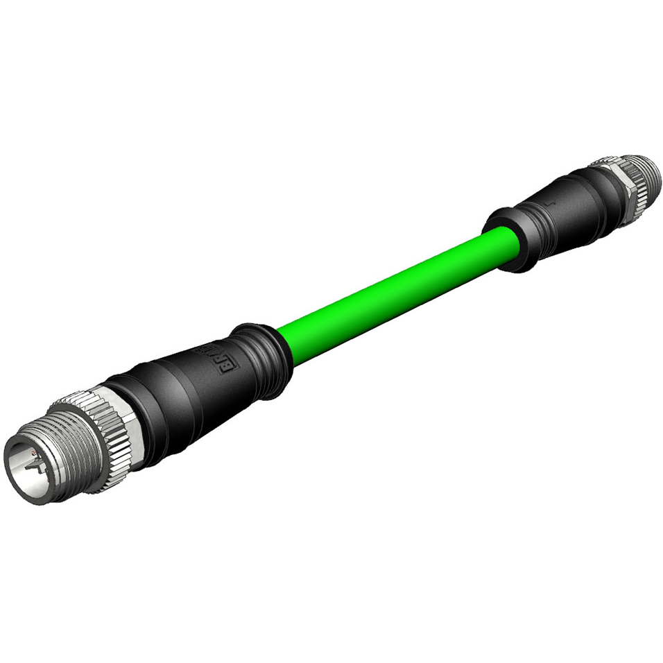 Molex-1203410302 null Cable Assembly Circular 2m 26AWG M12 Circular to M12 Circular 8 to 8 Straight to Straight