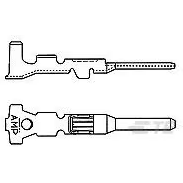TE Connectivity-183036-1 Steckverbinder, Kontakt Contact PIN Crimp ST Cable Mount 20-22AWG Bag