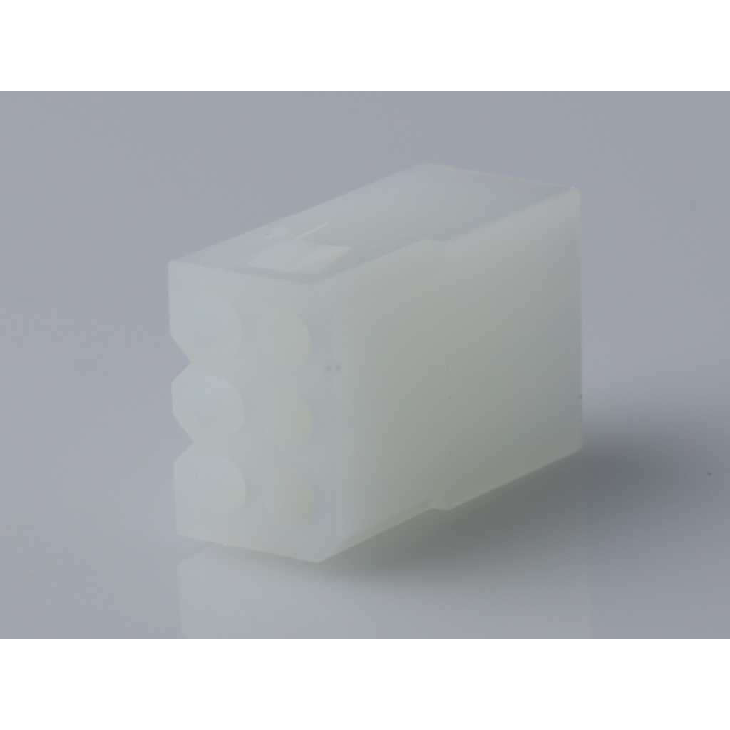 Molex-03061062 分立接线罩连接器 Conn Housing RCP 6 POS 3.68mm Crimp ST Cable Mount Natural Bag