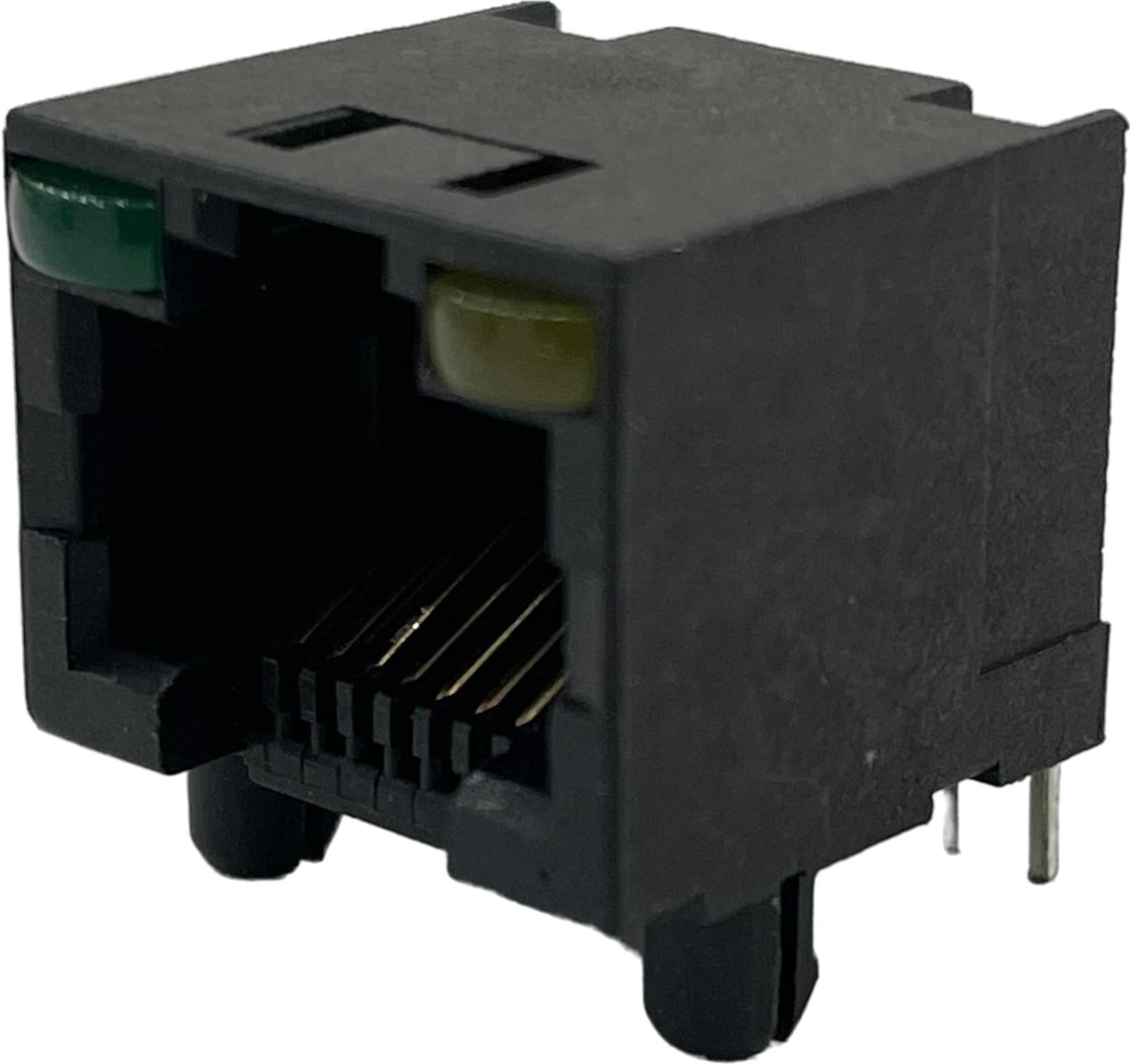 ADAM TECH-MTJ-88ARX1-L16 Steckverbinder, Telefon und Telekommunikation Conn RJ-45 F 8 POS 1.02mm Solder RA Thru-Hole 12 Terminal 1 Port