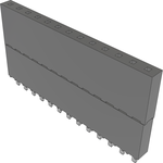 Conn Elevated Socket SKT 13 POS 2.54mm Solder ST Top Entry Thru-Hole Tube