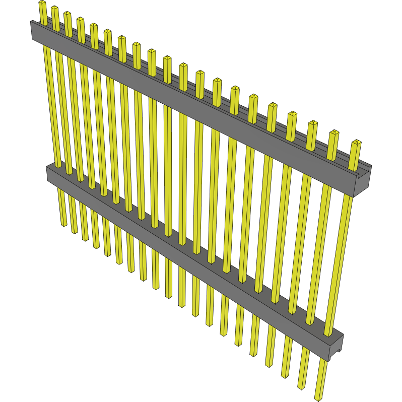 Samtec-EW-20-14-T-S-990 Steckverbinderleisten und Leiterplattenbuchsen Conn Board Stacker HDR 20 POS 2.54mm Solder ST Top Entry Thru-Hole Bulk